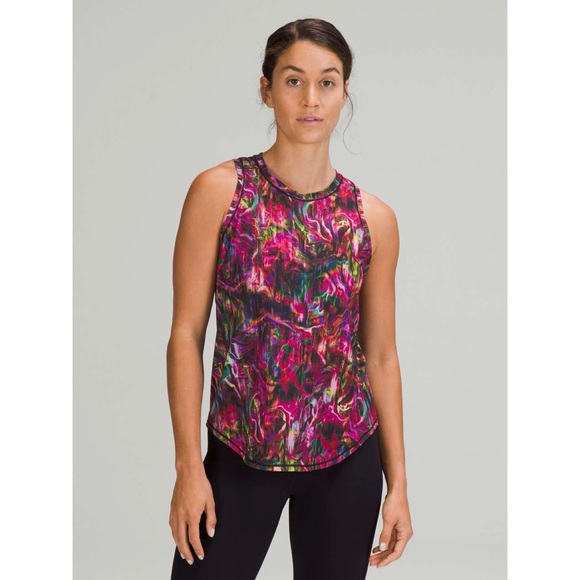 lululemon athletica Tops - NWT Lululemon “Sculpt Tank” multi color abstract athletic tank top (size 2)